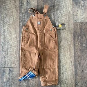 Fleece lined Carhartt Overalls 18 months